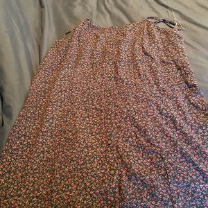 Button down floral summer dress